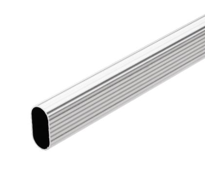 TUBO OVALADO 1525 ALUMINIO DE 6MT X UND.