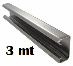RIEL U - 100 X 3MT
