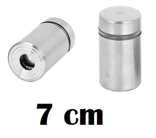 BASES DE ACERO P/ VIDRIO 7 CM X UND.