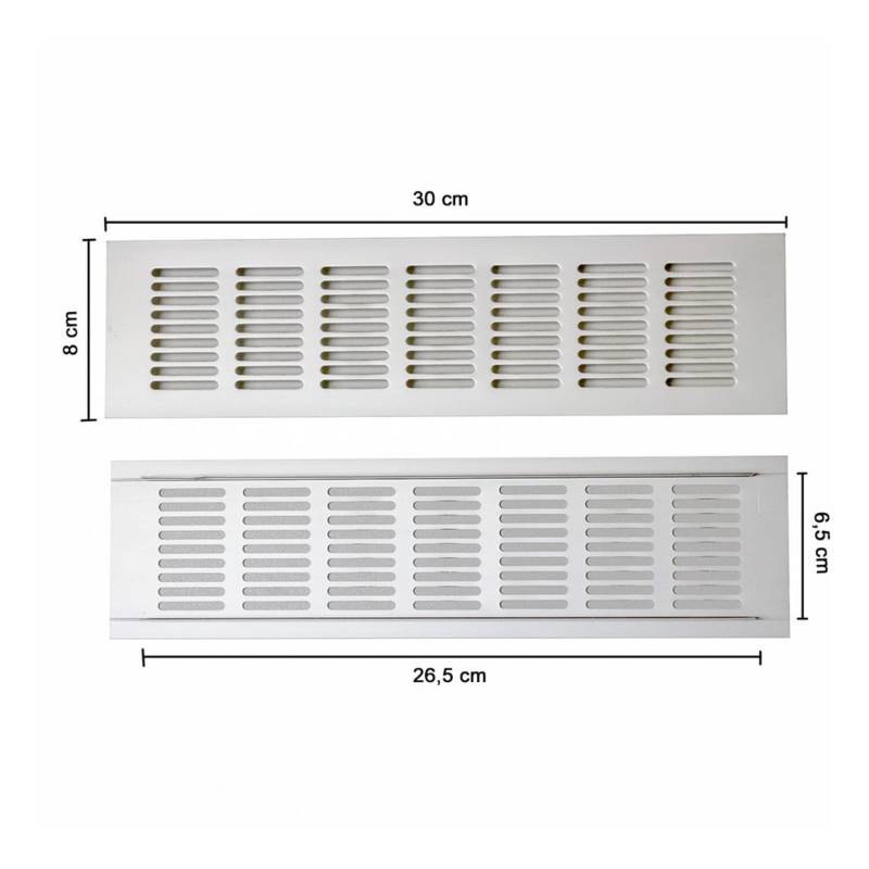 REJILLA ALUMINIO 8X25 X UND.
