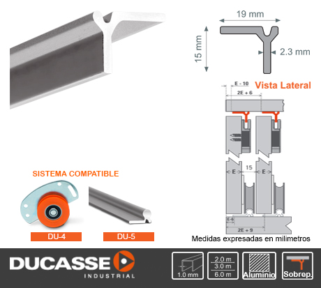 GUIA SUPERIOR (2261) D-52 DUCASSE X 3MT X UND.
