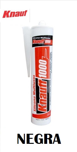 SILICONA NEGRA KNAUF X UND.