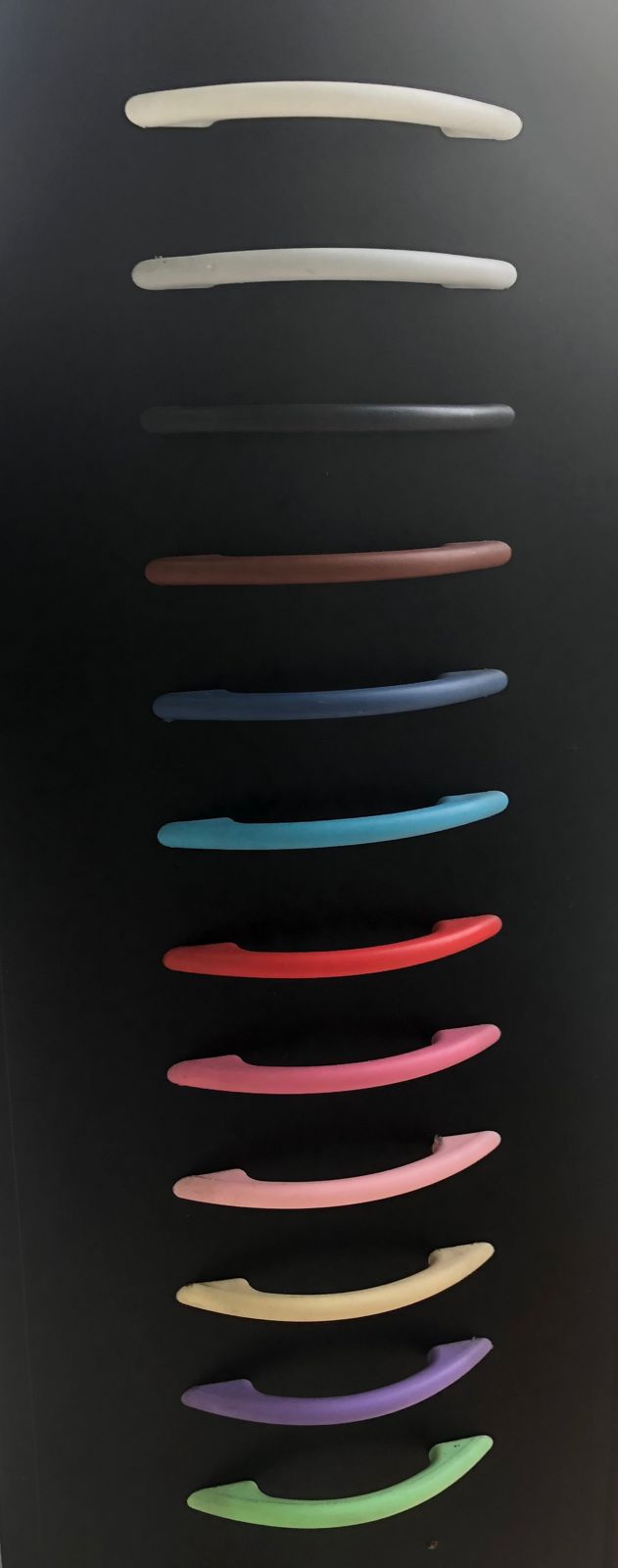 JALADOR CURVO PVC DE COLORES DE 9.6 XUND.