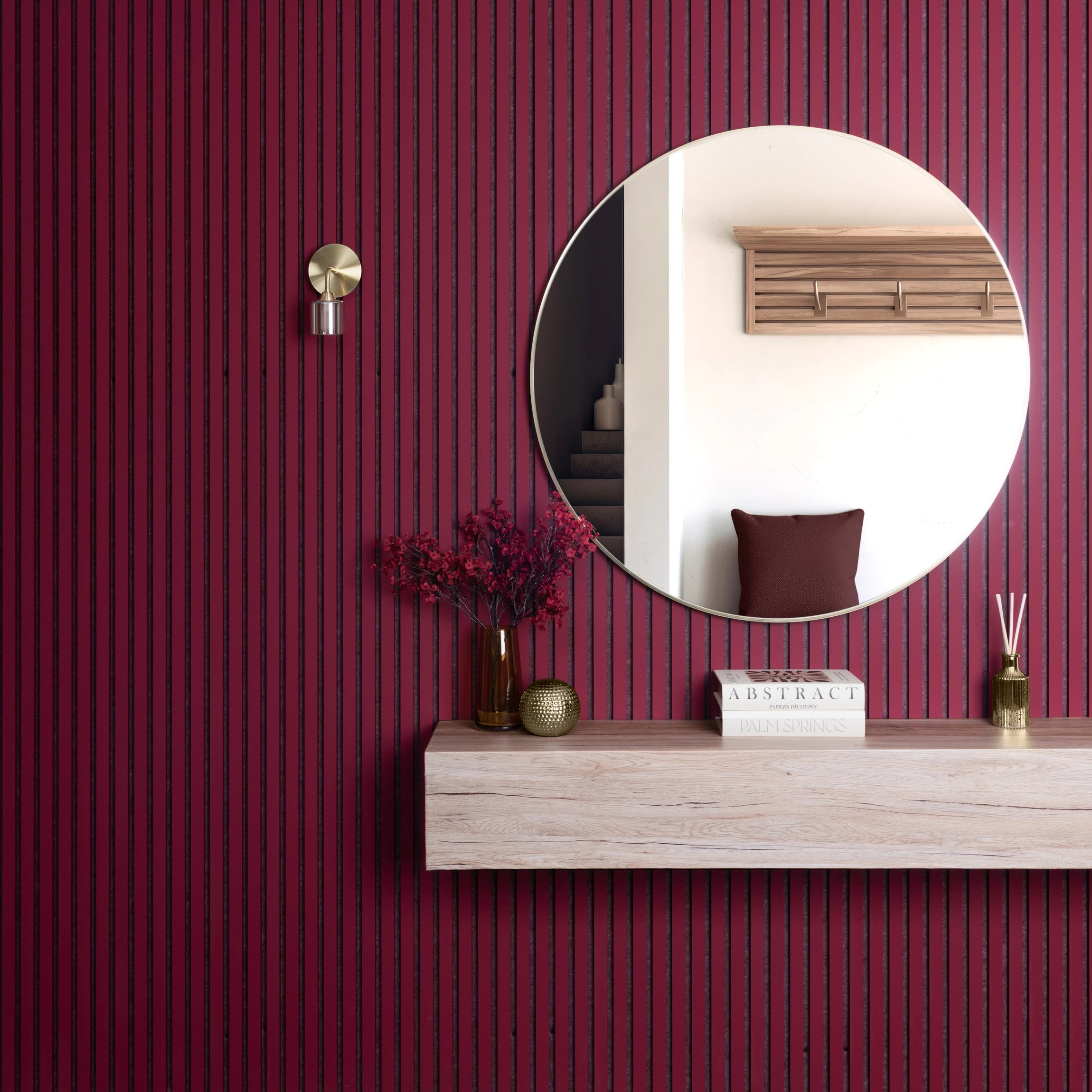 Wall Panel Rojo Soft PVC 17 x 2.9 x und