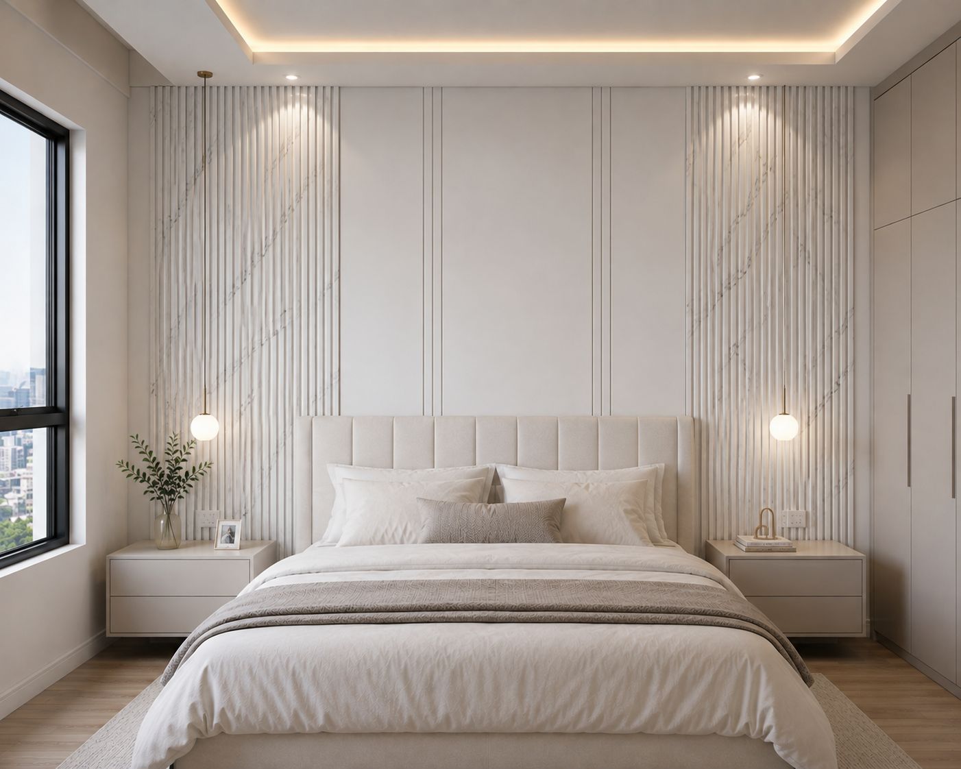 Wall Panel Onix White PVC 17 x 2.9 x und